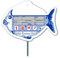 BALSAT Portaprecios pescaderia, pincho pescaderia, Con registro sanitario, Cartel para pescaderia, precios de pescaderia, pizarra precios, pincho pescaderia Mod.: Pez azul - 12 ud.