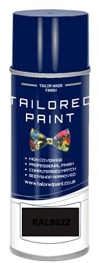 RAL 8022 Black Brown Gloss Enamel Aerosol Paint Can Paint For Wood, Metal, Plastic, PVC, UPVC, Fascia Boards - Indoor & Outdoor