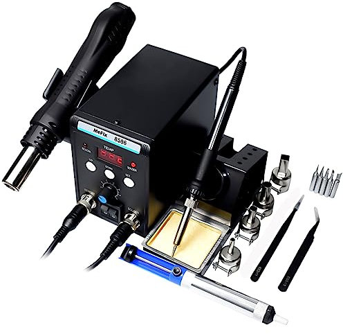 MeFix 8586 Soldering Station 2 in 1 Functions Electric Iron SMD Hot Air Gun