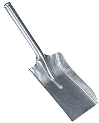 BAUER Kohlenschaufel, verzinkt, Aschenschaufel aus Metall, Kehrschaufel, Kohlenlöffel, Ofenschaufel, Kaminschaufel, Kohlenschaufel (Verzinkt)