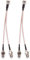 Namvo 2 STÜCKE F-Typ RG6 Splitter Koaxialkabel F Stecker auf F Dual Buchse RG316 Koaxialkabel 50 Ohm (6 Zoll)