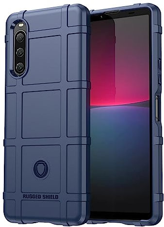 SEAHAI Hülle für Sony Xperia 10 V, [Fallschutz, rutschfest] Militär-Case Ultra-dünne Stylische Schutzhülle, Hochwertiges TPU Silikon Stoßfest Handyhülle - Blau
