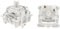 GUYEKS Gateron KS-9 Pro 3.0 White pre Lubricated 5-pin Linear Switch Compatible with MX Mechanical Key Game Keyboard switches (108PCS,Pro White 3.0 5pin)