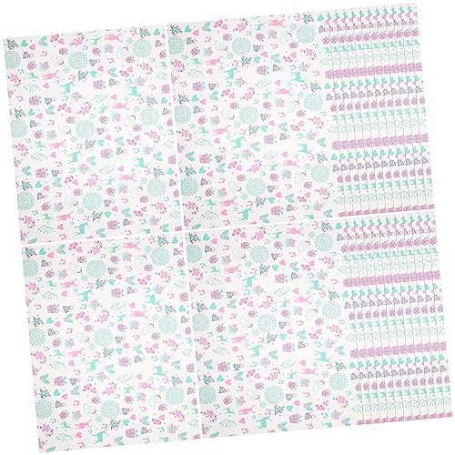 BESTonZON 100st Backpapier Wachspapier Für Lebensmittel Pergamentpapier Zu Weihnachten Weihnachtsbrotpapier Backwachspapier Burger-wrap-papier Weihnachtspergamentpapier Grillpapier Sandwich