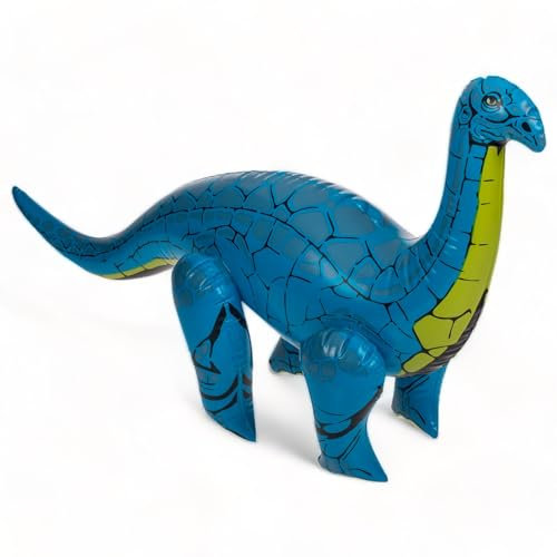 MIJOMA Aufblasbare Dinosaurier, Sammlermodelle für Dino-Liebhaber, Kinderfreundlich, Bunte Welt voller Dinos, 60cm. (Brachiosaurier)