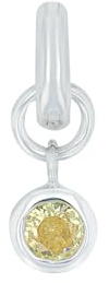 Amor Charm 925 Sterling Silber Damen Charms, mit Zirkonia synth., 1,5 cm, Silber, Kommt in Schmuck Geschenk Box, 2038544