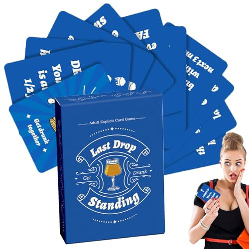 Drunk Party Trinkspiele Paare Trinkkartenspiel Riskante Fragen Spiel 50X Gesprächskarten Spiel für Spieleabend Für Ihren Partner Romantische Party