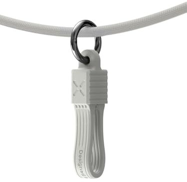 Hagibis USB 4 Cable Portable Keychain, 240W USB C Charging Cable, 40Gbps Data Transfer, 8K@60Hz Video Display for iPhone 16 15 Pro Max, iPad, Thunderbolt 4/3, External SSD (White)