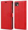 VEGOSCASE Coque pour Samsung Galaxy A22 5G, Etui Housse en Cuir PU, Pochette de Portefeuille, Étui de Protection avec Blocage du Signal RFID pour Galaxy A22 5G, Rouge