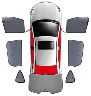Parasol Ventana Coche para MG para HS para SUV para EHS 2018 2019 2020 2021 2022 2023 2024 Cortina De Parabrisas Delantero Coche Parasol De Ventana Completo Escudo Parasol Coche Delantero(7PCS)