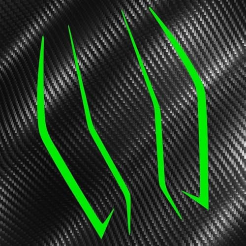XWDPDNHHD Adesivi Cerchi Adesivi per Moto Parabrezza Carenatura Decorazione Faro Motocross Casco Antiolio Decalcomania per K&awasaki per Ninja per NINJA400 H2 H2SX Adesivo Riflettente(Colore 5)