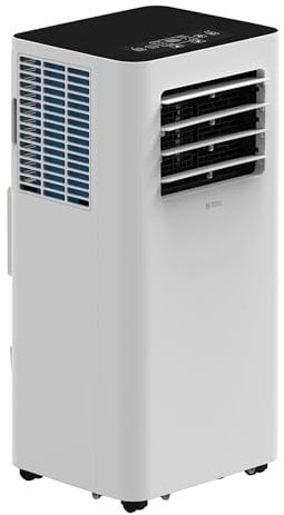 BE COOL Mobiles Klimagerät BC14KL25W – 14.000 BTU | 4.100 W | Energieklasse A | WiFi-Steuerung | R290 Kältemittel | Luftumwälzung 460 m³/h | 3 Modi: Kühlen, Lüften, Entfeuchten | Mit Fernbedienung