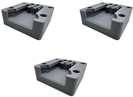 eXODA M18 18 V battery, battery wall mount, pack of 3, compatible with Milwaukee