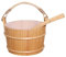 Sauna-Eimer und Schöpflöffel, Entspannungs-Spa-Eimer, Dampfdusch-Werkzeuge, hergestellt aus handgefertigtem Holz, schafft Dampfatmosphäre, 6 l, für Entspannung und Schwitzen
