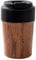 Ohulelks Insulated Wood Grain Coffee Tumbler 350ml for Travel - with Ceramic Coated Interior, Suitable for All Beverages Hot or Cold