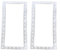 CWOQOCW Hayward Lot de 2 joints de rechange pour skimmer de piscine hors-sol à large ouverture SPX1091GW SP1091LX