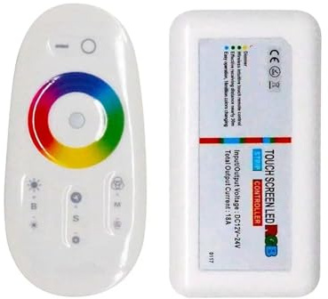 Controller dimmer RGB touch con telecomando LED for strisce LED RGB 5050 3528 12V/24V(WM-TC007A-RGB)