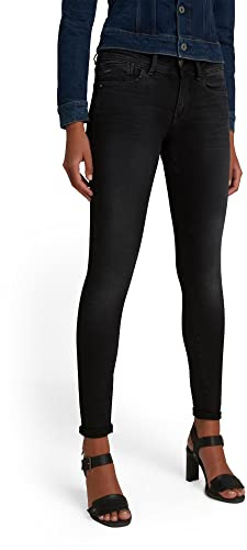 G-Star Femme Jean Lynn Mid Super Skinny, Gris (dusty grey D15266-B732-A799), 26W / 36L