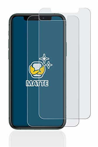 brotect Screen Protector Anti-Glare compatible with Apple iPhone 11 Pro (2 Pack) Screen Protector Matte, Anti-Fingerprint Protection Film
