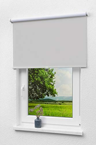 LYSEL - Qualitätsspringrollo abdunkelnd (B x H) 63cm x 190cm in grau