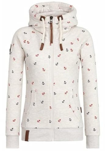 Newbestyle Manches Longues à Capuche Veste Femmes Hoodie Sweat Veste à Capuche Sweat Hauts Pull à Capuche Pull avec Fermeture éclair,M,Blanc