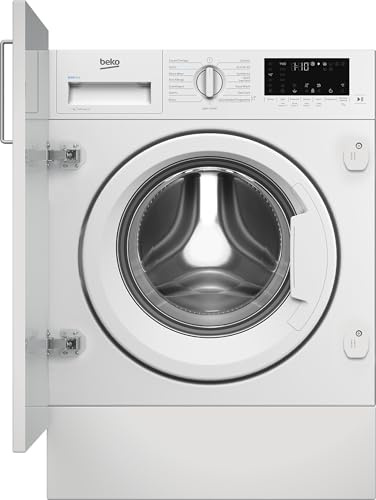 Beko WTIK74122 Integrated 7kg WiFi Connected Washing Machine with 1400 rpm - White - A Rated