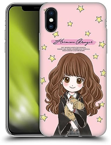 Head Case Designs Offizielle Harry Potter Hermione Granger Deathly Hallows XXXVII Soft Gel Handyhülle Hülle kompatibel mit Apple iPhone X/iPhone XS