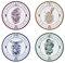Harry Potter - Set of 4 Plates - Hogwarts Houses