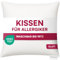 Clinotest Glattes Allergiker Kissen 80x80 cm, Polyester Kopfkissen klein, waschbar 95°C, Hotelqualität, kleines Kissen Oeko-Tex 100, weich, flaches Kopfkissen, für Kinder & Erwachsene, 700g Füllung