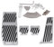 Yosoo Auto-Fußpedale, 4 Stück, Aluminium, Silber, Schaltgetriebe Kupplungsbremse Fußstütze Pedalauflage, Anti-Rutsch, für 1/3/5/7 / X1-Serie E30 E32 E34 E36 E38 E39 E46 E87 E90 E91 E92
