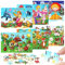 Holzpuzzle Kinder 6 Stück, Kinderpuzzle 30 Teile, Puzzle Prinzessin Tier, Gehirntraining Spielzeug für Kinder ab 3 Jahren, Geschenk Kinderspielzeug für Mädchen Jungen