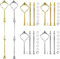BetterJonny 6 Sets Cake Stand Fittings, 3 Tier Cake Plate Stand Handle Hardware Holder for Wedding and Party Making Resin Cupcake Dessert Platter Stand