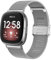 Songsier Fitbit Versa 3 Armband, Damen Herren Edelstahl Handgelenk Metall Ersatzband Armband Klassische Schnalle Armband für Fitbit Versa 4, Fitbit Sense 2, Fitbit Sense