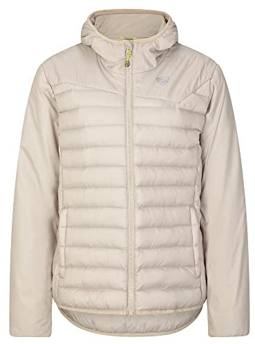 Ziener Damen NANTANA Wärme-Jacke Outdoor/Skitour | winddicht, Wolle, PFC frei, silver beige, 38