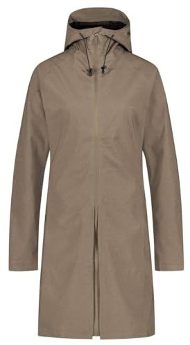 AGU SeQ Regenjacke Damen Urban Outdoor, Regenmantel Damen Wasserdicht mit Kapuze, Übergangsjacke Damen Atmungsaktiv - Lead Grey - M