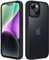 JETech Matte Case for iPhone 14 6.1-Inch, Shockproof Military Grade Drop Protection, Frosted Translucent Back Phone Cover, Anti-Fingerprint (Black)