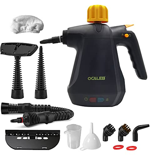 Ocaleb Portable Handheld Steam Cleaner 11 in 1 Steamer Mini Steam Gun Multipurpose for Removing Stain Cleaning Bathroom, Kitchen, Floors, Car, Upholstery, Window and Tiles