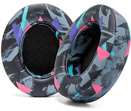 WC Wicked Cushions Replacement Ear Pads for Beats Studio 2 & 3 (B0501, B0500) Wired & Wireless | Does NOT Fit Beats Solo | Softer PU Leather, Enhanced Foam & Stronger Adhesive | 90's Black