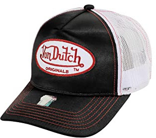 Von Dutch Trucker Cap Cary Black White Schwarz Weiß, Size:OneSize