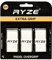RYZE Padel Griffband, Weiß - Extra Komfort und Griffigkeit - Rutschfester Padelschlägergriff - Ultra schweißabsorbierend - Anti-Vibrations Padelgriff - Entwickelt für Padel & Tennisschläger - 3 Stück