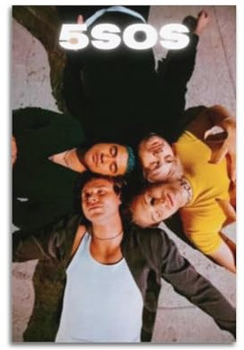 5 Seconds of Summer (4) Poster, dekoratives Gemälde, Leinwand-Wandposter und Kunstdruck, modernes Familienschlafzimmer-Dekor-Poster, 40 x 60 cm