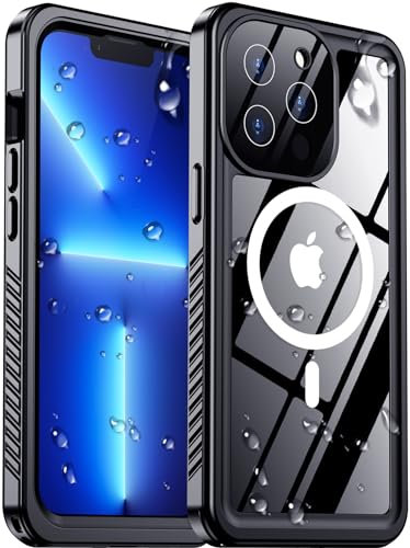 Red2Fire 2024 Schutzhülle für iPhone 13 Pro Max, wasserdicht, kompatibel mit MagSafe, stoßfest, IP68 unter Wasser, staubdicht, sturzsicher, 17 cm (6,7 Zoll)