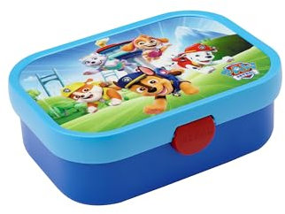 Mepal Brotdose für Kinder - Bento Box Kinder - Brotdose Kinder mit Fächern & Gabel - Meal Prep Box mit Clip-Verschluss - BPA-frei & Spülmaschinenfest - 750 ml - Paw Patrol Pups