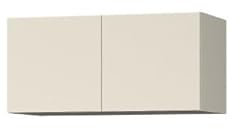 MINIO go for it - Schrankaufsatz 80 cm Monet ME2, Hängeschränk mit 2 Türen, Wandschrank mit Nische, Klapphängeschrank für Jugendzimmer, Hängende Schrank - Farbe Cashmere