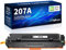 Halloya 207A W2210A Mit Chip Toner Kompatibel für HP 207A 207X W2210X Ersatz für HP Color Laserjet Pro MFP M283fdw M255dw M282nw M283fdn M255nw (Schwarz)