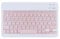 AOMiGT Teclado Inalámbrico Silencioso, Teclado Bluetooth con Cable de Carga USB-C, Lightweight Portable Wireless Keyboard Compatible, Recargable Diseño Ergonómico, con Windows, iOS, Android, Rosa