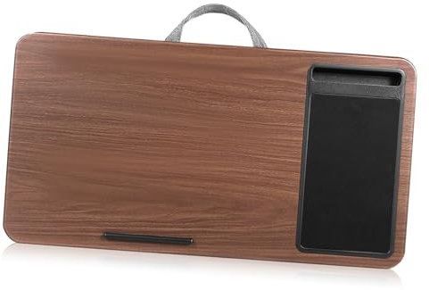 TINEASUR Laptop Table Stand Lap Desk Portable Bed Study Desk for Adults Mouse Pad and Device Ledge for Couch