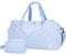 Ceneda Sporttaschen Klassische mit Schuhfach und Nassfach Tragbare Übernachtungs Wochenendtasche Reisetasche Yoga Tasche für Damen und Herren Gym Bag (Hellblau)