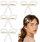 4 fermagli per capelli con perle, grandi accessori alla moda, per capelli, per feste, matrimoni