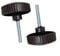 BlissfulAbode Garden Swing Canopy Fixing Screws Black Plastic Bolts Attachment Hardware 1 Pair 5.7x7.8cm & 5.7x7cm, For Outdoor Chairs Umbrella Accessories(A)